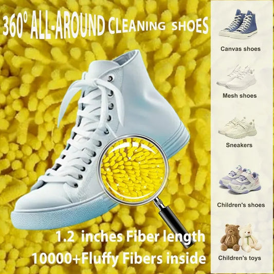 Sole Cleaners: Shoe Washing Machine Bag with Liquid Shoe Brush Set